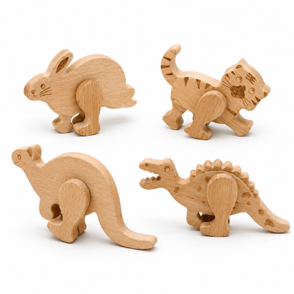 Wooden Animal Ramp Walker Set.