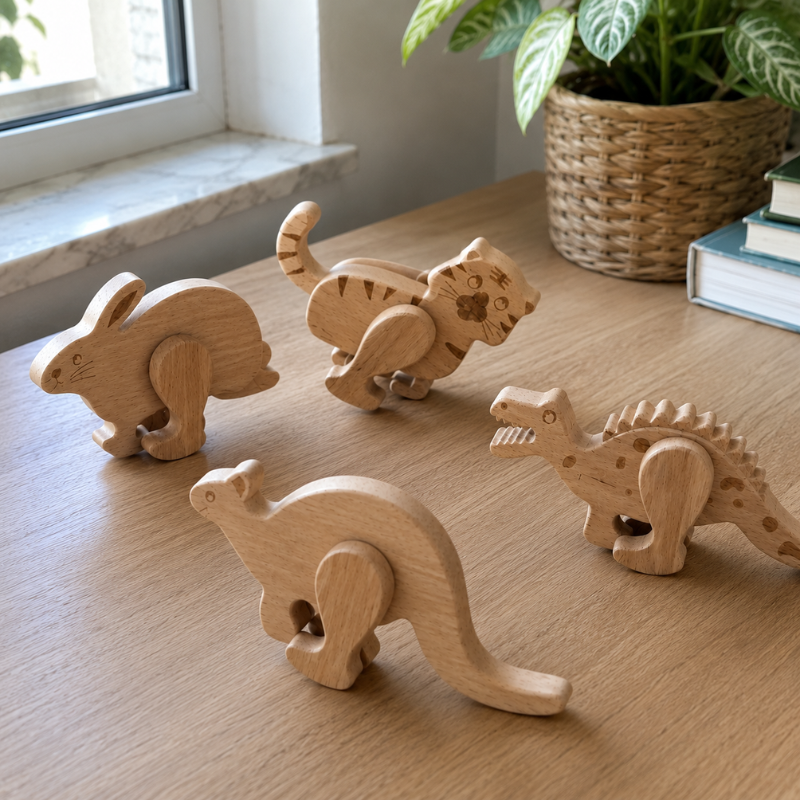 Wooden Animal Ramp Walker Set.