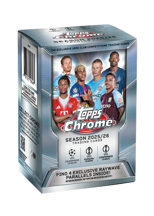 2025-26 Topps Chrome UEFA Club Competitions Value Box