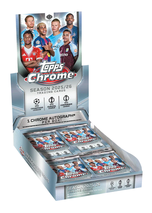 2025/26 Topps Chrome UEFA Club Competitions Hobby Box